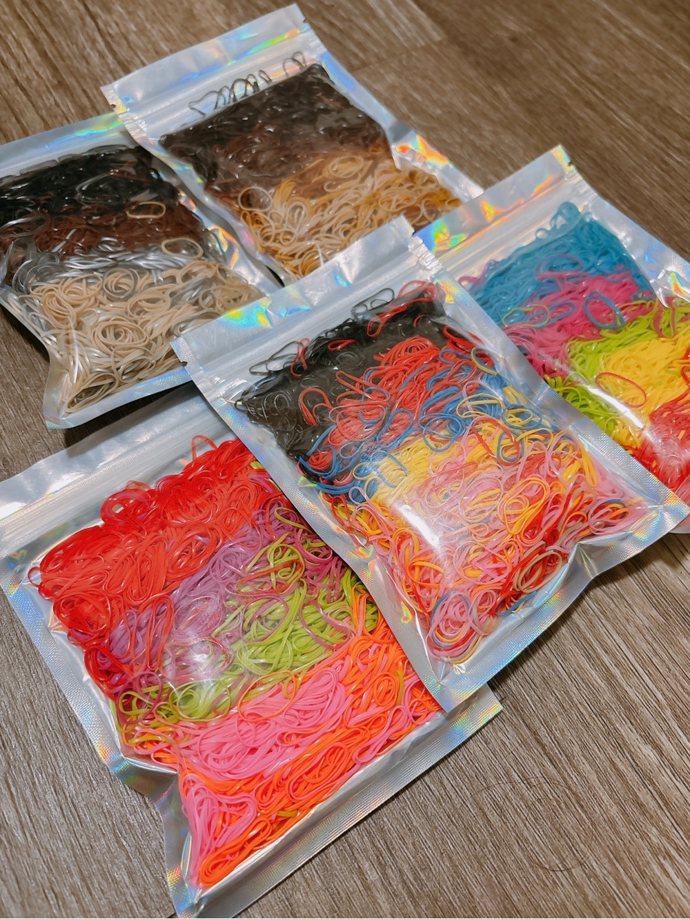 Colorful Assorted Silicone Hair Bands for hair- Multicolor